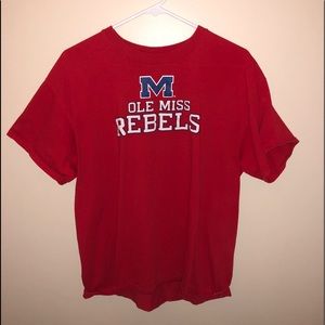 Ole miss REBELS tshirt ~ size L